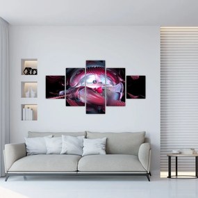 Obraz - Abstrakcja, kosmiczne robaki (125x70 cm)