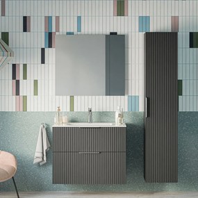 Zestaw mebli łazienkowych TIM 80 cm z umywalką ceramiczną