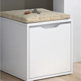 Ławka na buty biały 40x40x40.6 ruben