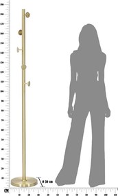 Stojak na ubrania, złoty, 190 cm