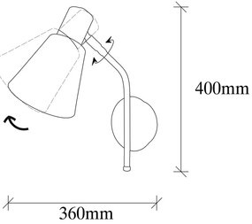 Kinkiet w kolorze brązu ø 15 cm Sivani – Opviq lights