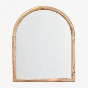 Lustro Ścienne Z Drewna Mango Patmos 40 X 50 Cm - Sklum