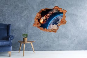 Foto zdjęcie dziura na ścianę Spadający meteor