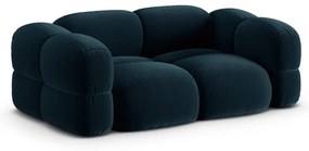 Ciemnoniebieska aksamitna sofa 210 cm Loretto – Cosmopolitan Design