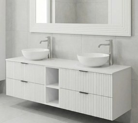 Biała wąska półka łazienkowa 20 cm T0-S43