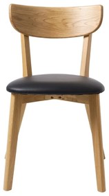 Czarno-naturalne krzesła zestaw 2 szt. Pero – Unique Furniture
