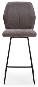 Ciemnoszare hokery zestaw 4 szt. 65 cm Bei – Marckeric