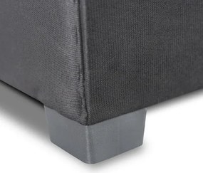 Łóżko Tapczan Młodzieżowe KARO 2 90x200 cm Pojedyncze Szare Welurowe
