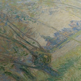 Obraz - Claude Monet, Woman Seated under the Willows, reprodukcje (125x70 cm)