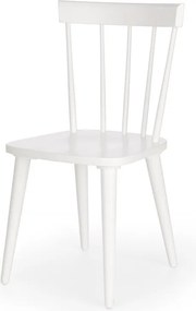 Białe drewniane krzesło Barkley