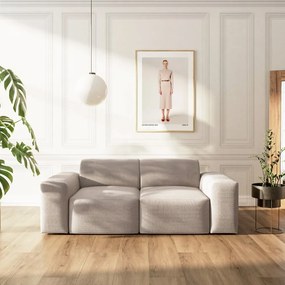 Beżowa sztruksowa sofa 205 cm Villet – Rodier