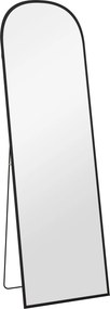 HOMCOM Duże lustro stojące całociałowe nowoczesny design czarna rama 50x1615 cm | Aosom PL