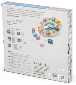 Viga polarb sorter kształtów zegar nawlekanka montessori