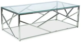 ŁAWA ESCADA A TRANSPARENTNY/SREBRNY 120X60 SIGNAL