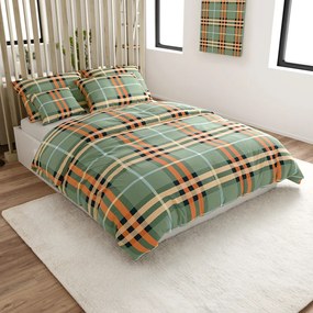 PrzytulneMieszkanie.pl PrzytulneMieszkanie.pl Pościel z mikrofibry PLAIDORY zielona Rozmiar pościeli: 70 x 90 cm | 140 x 220 cm