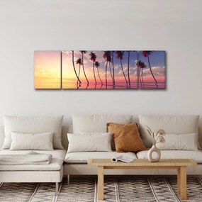 Obraz palm wznoszących się nad powierzchnią (170x50 cm)