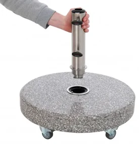 Expert 70kg CLICK-IT - mobilny granitowy stojak na parasole