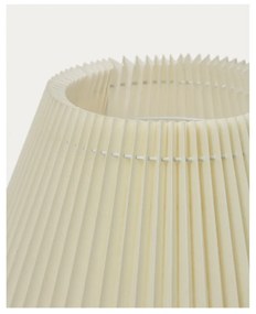 Naturalna lampa stojąca z tekstylnym kloszem (wysokość 149 cm) Benicarlo – Kave Home