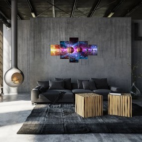 Obraz - Układ Słoneczny (125x70 cm)
