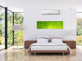 Obraz żółto-zielonych kostek (170x50 cm)