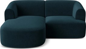 Morski aksamitny narożnik (lewostronny/z szezlongiem) Campi – Cosmopolitan Design