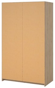 Szafa w dekorze dębu z drzwiami przesuwnymi w naturalnym kolorze 119x200x60 cm Naia – Tvilum