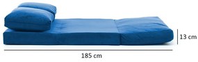 Sofa rozkładana Taida Blue