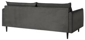 Ciemnoszara aksamitna sofa 203 cm Juli – Ropez