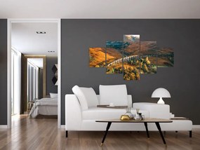 Obraz mostu w szkockiej dolinie (125x70 cm)