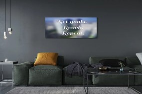 Obraz canvas na ścianę Elegancki Biały Napis