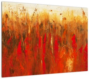 Obraz malowanej abstrakcji (70x50 cm)