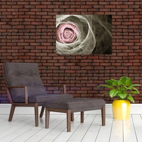 Obraz - Abstrakcyjny róż jasnoróżowy (70x50 cm)