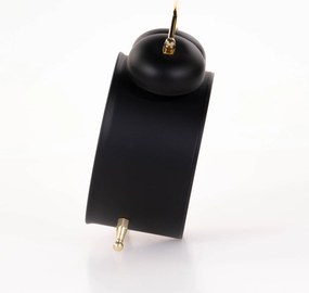 Zegarek budzik ze złotymi wskazówkami