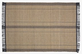 Czarno-naturalny dwustronny dywan z wodorostów 160x230 cm Brunilda – Kave Home