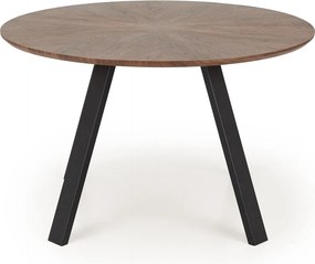 Okrągły stół z orzechowym blatem Danilo Halmar