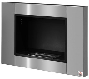 HOMCOM Kominek etanolowy 1,5 l, palnik na bioetanol 2,5-godzinny czas palenia bez dymu