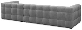 Szary aksamitny narożnik Windsor &amp; Co Sofas Vesta, prawostronny