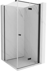 Mexen Mist-F kabina prysznicowa składana prawa 120 x 120 cm, transparent, czarna - 8A6T-120-120-70-00-P