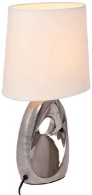 Lampa stołowa z tekstylnym kloszem (wysokość 43 cm) Hierro – Candellux Lighting
