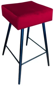 Hoker niski OLIMP VELVET bordowy ATOS