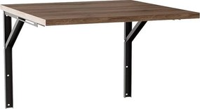 Stół rozkładany ścienny FLIP 68x68 cm Dąb Czekoladowy