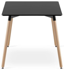 Czarny stół jadalny ADRIA 120x80 cm