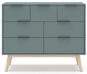 Szarozielona komoda 120x83x40 cm Pisco – Marckeric
