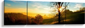 Obraz wschodu słońca (170x50 cm)