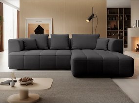 Narożnik ALBIO S Prawostronny z elektryczną regulacją siedziska, funkcja spania, wolnostojący w tkaninie EDEN 20 WERSAL