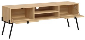 Szafka pod TV w dekorze dębu 140x51 cm Ecrin – Marckeric