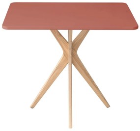 Stół CUTTI 55x80 koralowy/jesion RAGABA