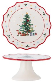 Ceramiczna etażerka ze świątecznym motywem Naive – Bloomingville