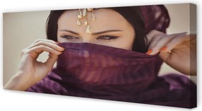 Obraz na płótnie Kobieta w Fiolecie