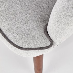 Fotel wypoczynkowy na drewnianych nogach Bishop